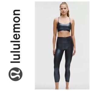 NEW Lululemon Align™ High-Rise Ribbed Legging 25" Blue Shine Women's Size 8